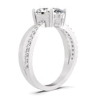 Sancia Intertwined Oval Lab Grown Diamond Ring