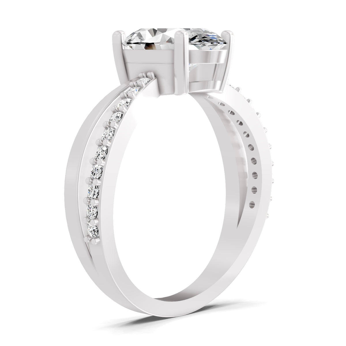 Sancia Intertwined Oval Lab Grown Diamond Ring