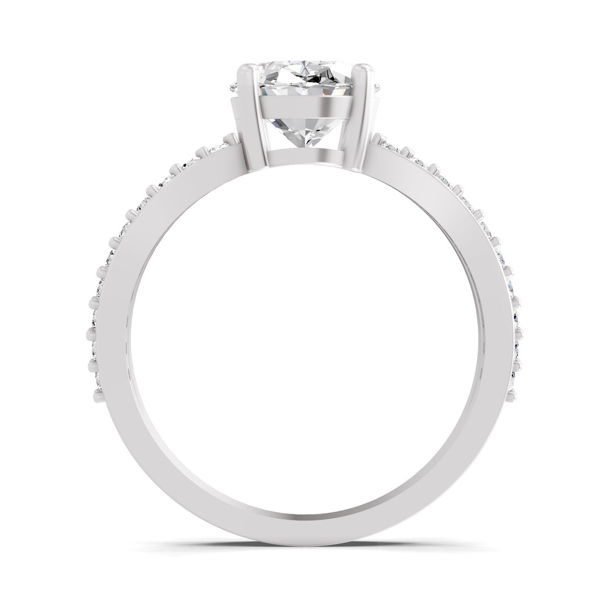 Sancia Intertwined Oval Lab Grown Diamond Ring