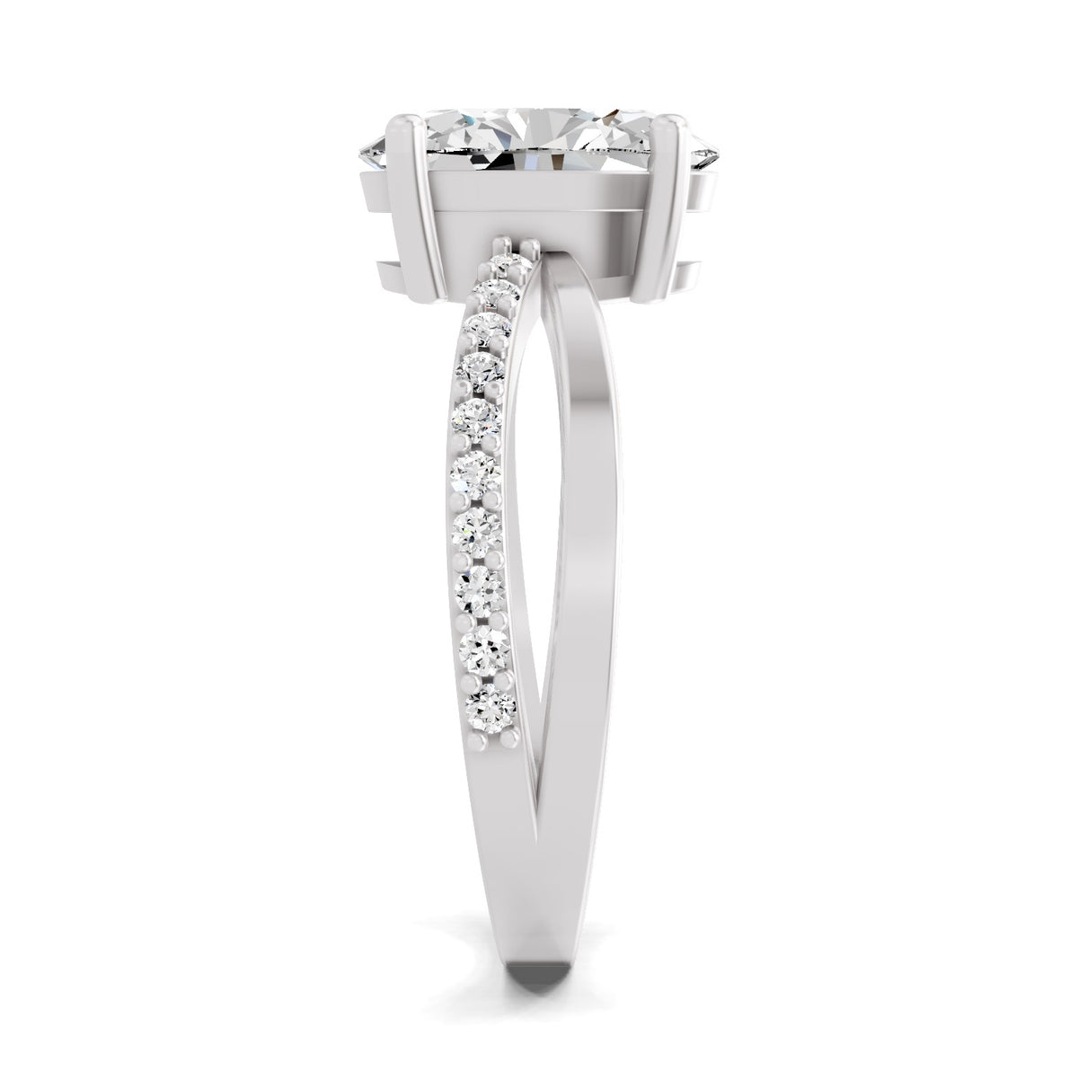 Sancia Intertwined Oval Lab Grown Diamond Ring