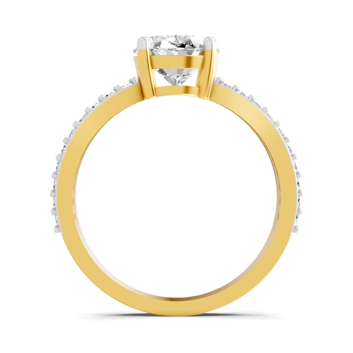 Sancia Intertwined Oval Lab Grown Diamond Ring