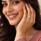 Sancia Intertwined Oval Lab Grown Diamond Ring