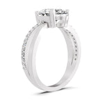 Roselia Crossover Pear Lab Grown Diamond Ring