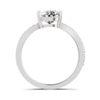 Roselia Crossover Pear Lab Grown Diamond Ring
