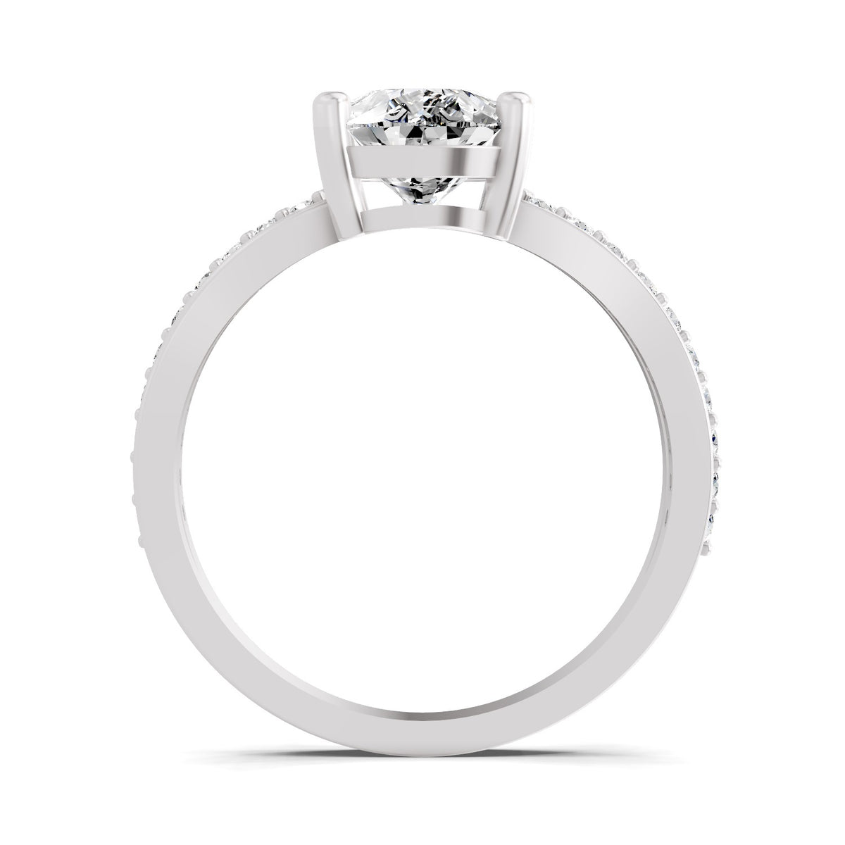 Roselia Crossover Pear Lab Grown Diamond Ring
