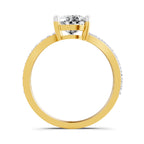 Roselia Crossover Pear Lab Grown Diamond Ring