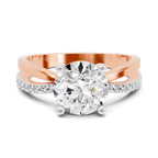 Vespera Intertwined Round Lab Grown Diamond Ring