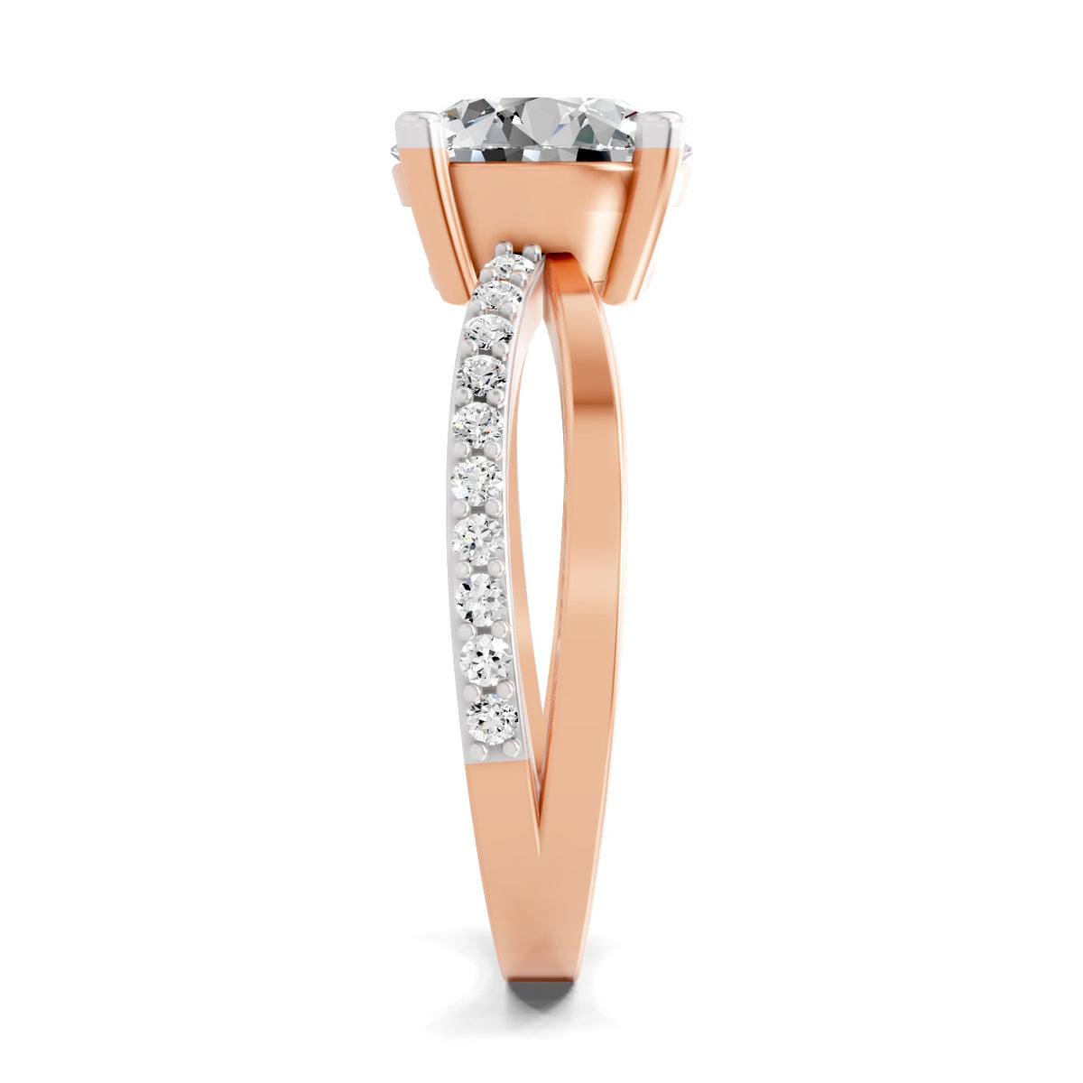 Vespera Intertwined Round Lab Grown Diamond Ring