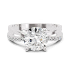 Vespera Intertwined Round Lab Grown Diamond Ring
