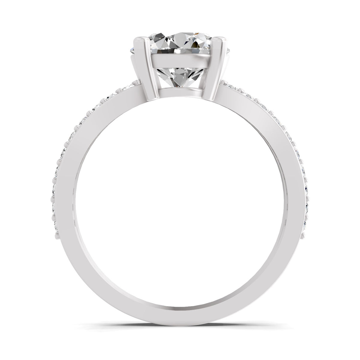 Vespera Intertwined Round Lab Grown Diamond Ring