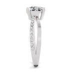 Vespera Intertwined Round Lab Grown Diamond Ring