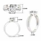 Vespera Intertwined Round Lab Grown Diamond Ring
