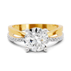 Vespera Intertwined Round Lab Grown Diamond Ring