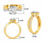 Vespera Intertwined Round Lab Grown Diamond Ring
