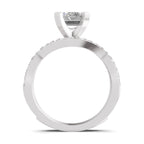 Amaltea Intersecting Emerald Lab Grown Diamond Ring