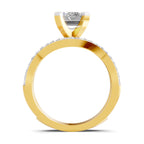 Amaltea Intersecting Emerald Lab Grown Diamond Ring