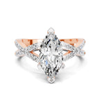 Blandina Intersecting Marquise Lab Grown Diamond Ring