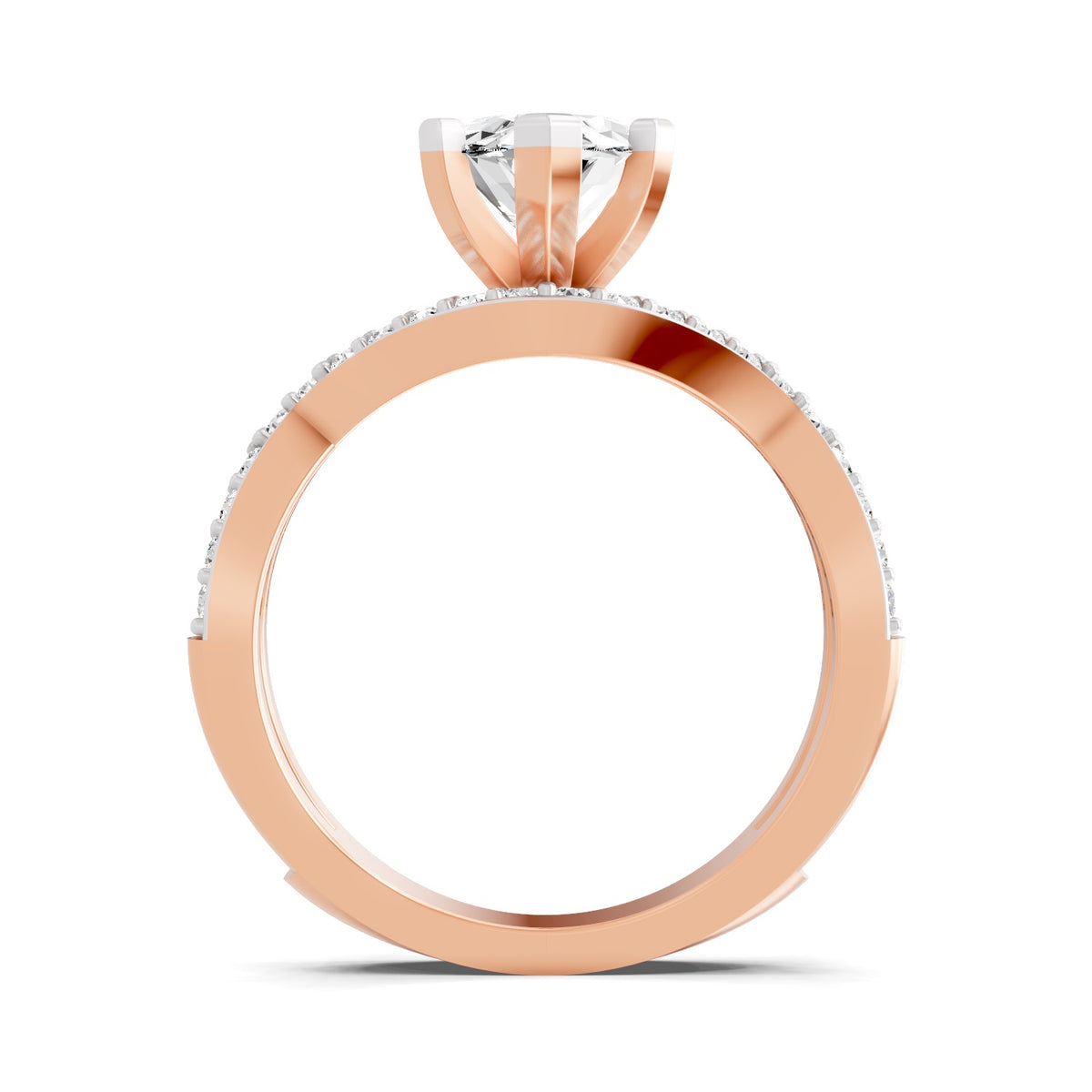 Blandina Intersecting Marquise Lab Grown Diamond Ring