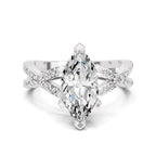 Blandina Intersecting Marquise Lab Grown Diamond Ring