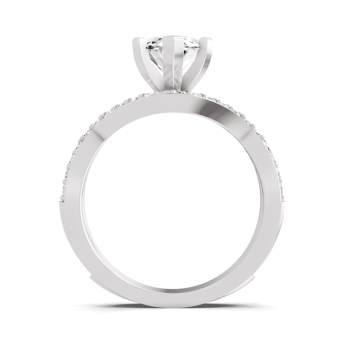 Blandina Intersecting Marquise Lab Grown Diamond Ring