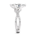 Blandina Intersecting Marquise Lab Grown Diamond Ring