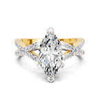 Blandina Intersecting Marquise Lab Grown Diamond Ring