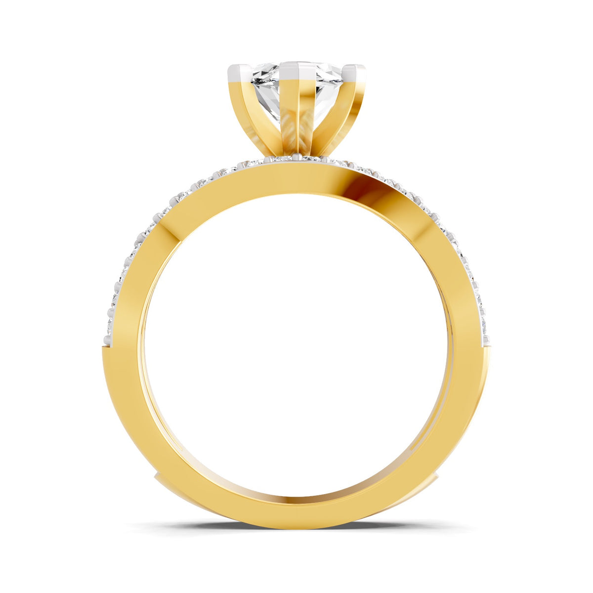 Blandina Intersecting Marquise Lab Grown Diamond Ring