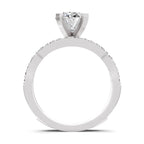 Allegretta Intersecting Oval Lab Grown Diamond Ring