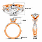 Aureliana Intersecting Pear Lab Grown Diamond Ring