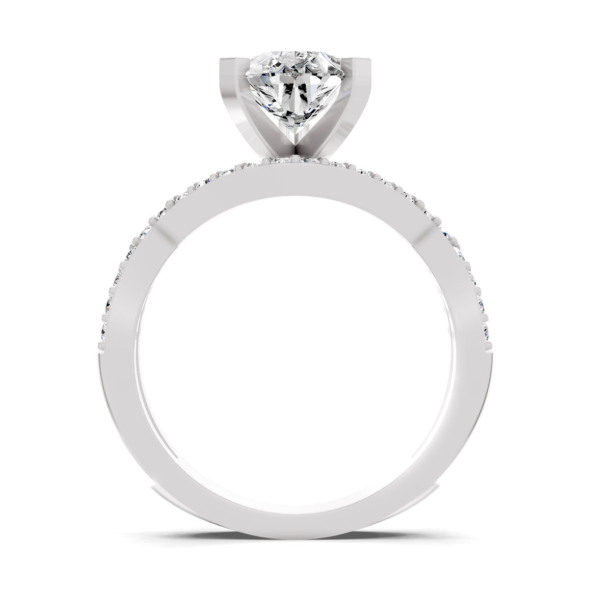 Aureliana Intersecting Pear Lab Grown Diamond Ring