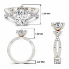 Aureliana Intersecting Pear Lab Grown Diamond Ring