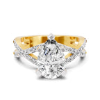 Aureliana Intersecting Pear Lab Grown Diamond Ring