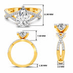 Aureliana Intersecting Pear Lab Grown Diamond Ring