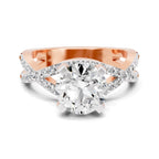 Adalina Intersecting Round Lab Grown Diamond Ring