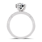 Adalina Intersecting Round Lab Grown Diamond Ring