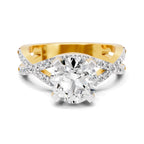 Adalina Intersecting Round Lab Grown Diamond Ring