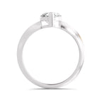 Eldarosa Ridged Marquise Lab Grown Diamond Ring