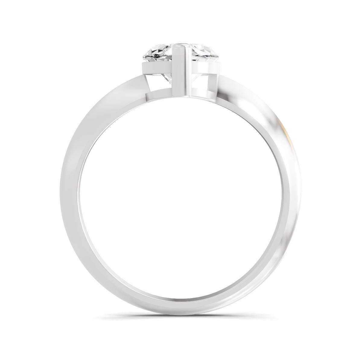 Eldarosa Ridged Marquise Lab Grown Diamond Ring