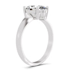 Cipriana Ridged Oval Lab Grown Diamond Ring
