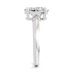 Cipriana Ridged Oval Lab Grown Diamond Ring