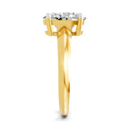 Cipriana Ridged Oval Lab Grown Diamond Ring