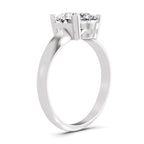 Drusilla Ridged Pear Lab Grown Diamond Ring