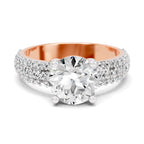 Eligia Accented Round Lab Grown Diamond Ring