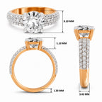 Eligia Accented Round Lab Grown Diamond Ring