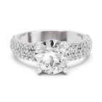 Eligia Accented Round Lab Grown Diamond Ring