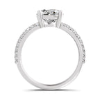 Eligia Accented Round Lab Grown Diamond Ring