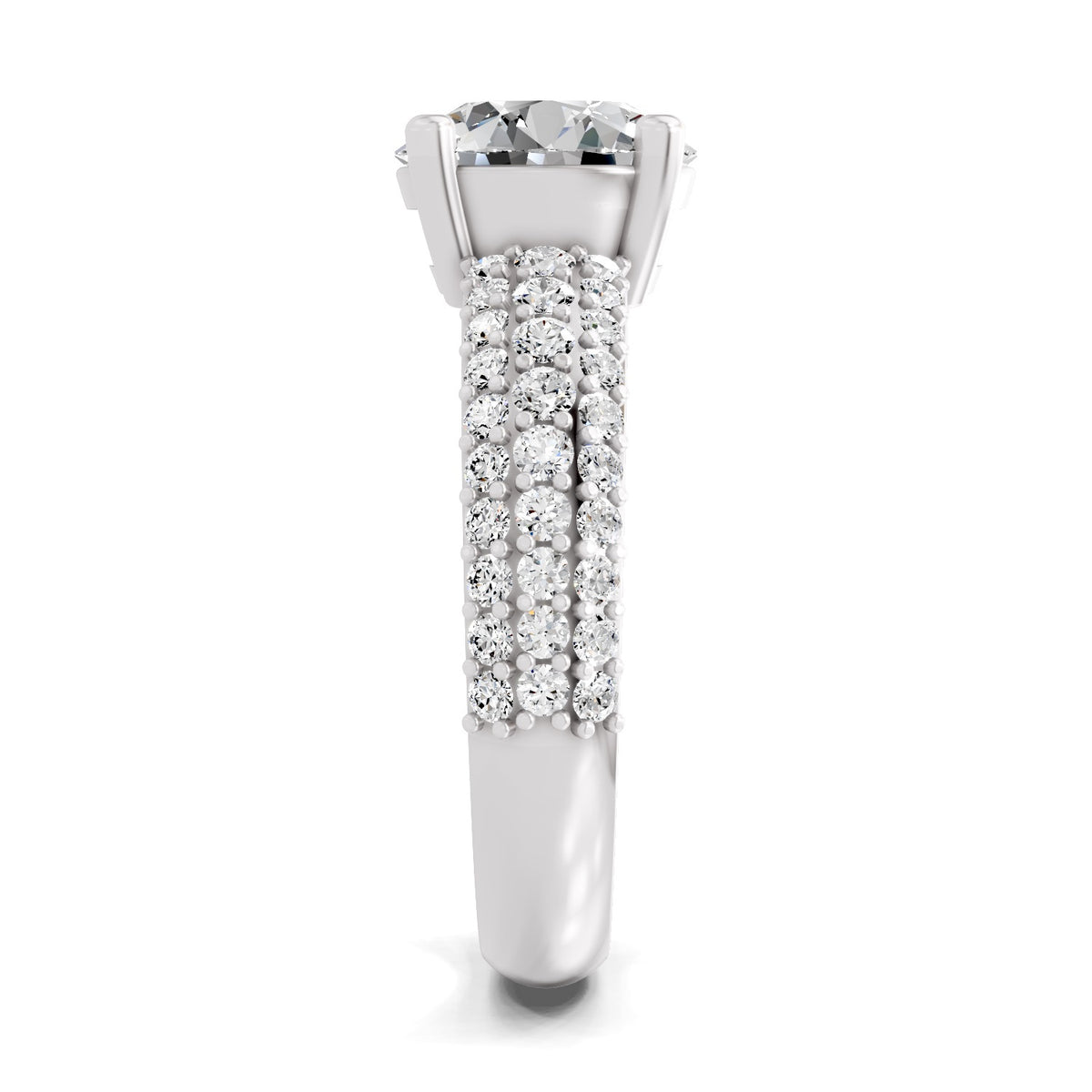 Eligia Accented Round Lab Grown Diamond Ring