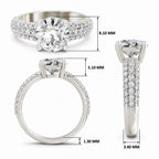 Eligia Accented Round Lab Grown Diamond Ring