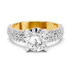 Eligia Accented Round Lab Grown Diamond Ring