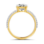 Eligia Accented Round Lab Grown Diamond Ring